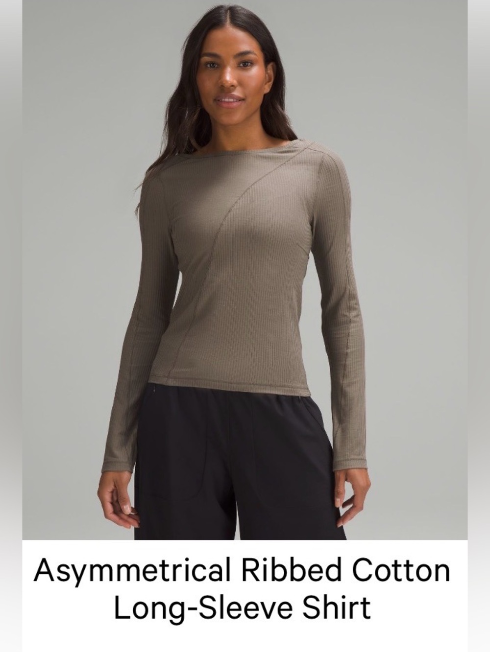 Lululemon Ribbed Long-Sleeve Shirt